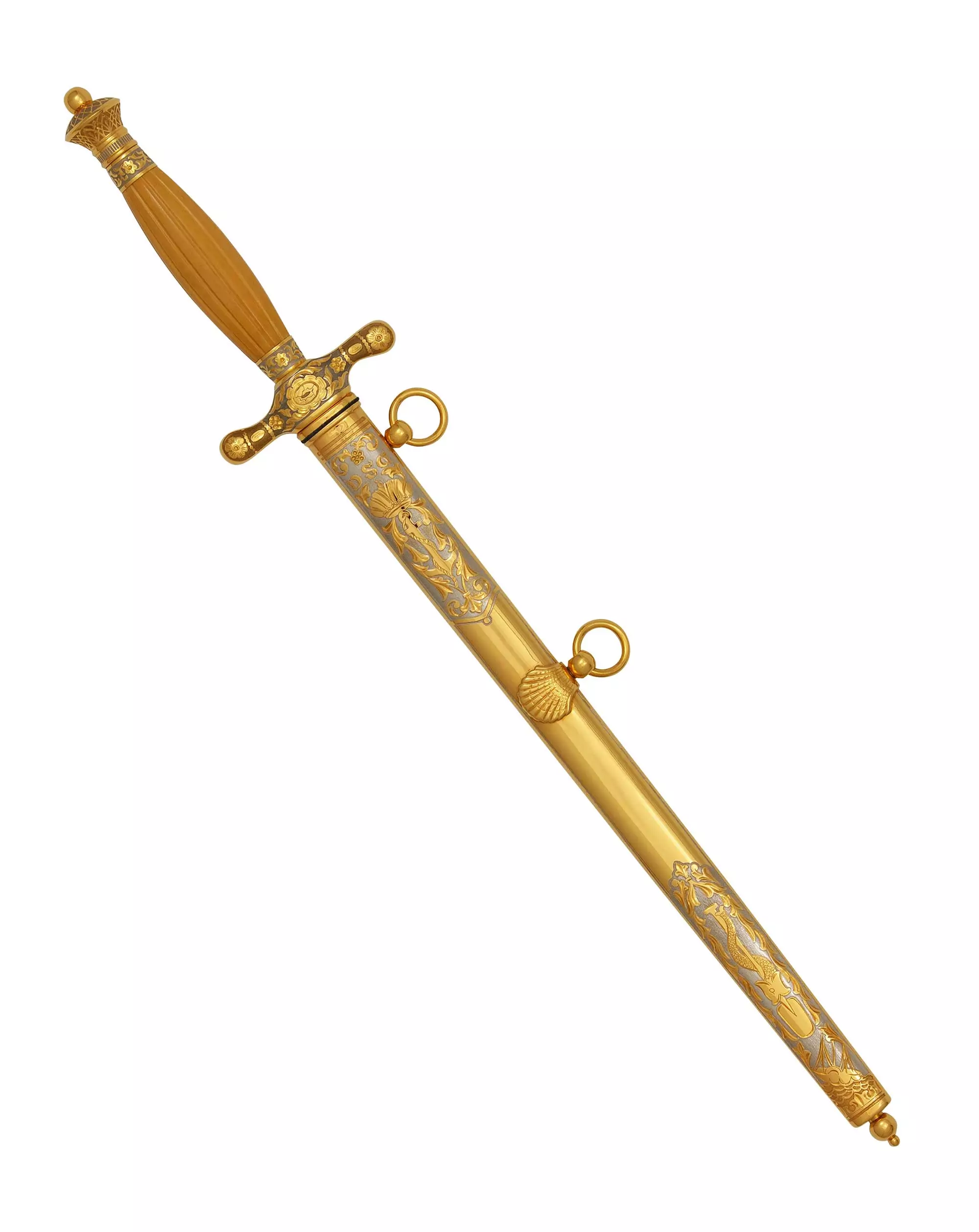 Кортик Адмиральский D.S.G. -Реплика (сталь нержавеющая ЭИ-107, рукоять самшит) 0З-00007259 (4)
