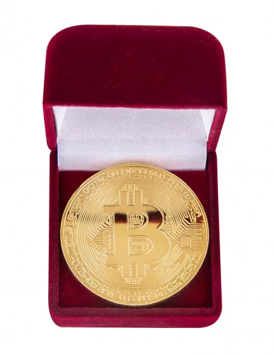 Сувенир монета Золотой биткоин  0З-00000361
